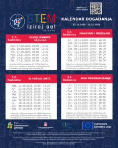 STEM radionice – dodatni termini za listopad i studeni!